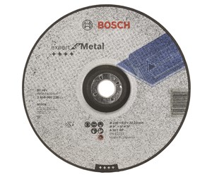 Verktøy - Bosch Skrubbeskive krum Expert for Metal A 30 T BF, 230 mm, 6,0 mm - 2608600228