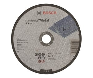 Vinkelsliper - Bosch Kappeskive rett Standard for Metal A 30 S BF, 180 mm, 22,23 mm, 3,0 mm - 2608603167