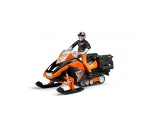 Leketøysbil - Bruder Snowmobilw with driver and accessories - 63101