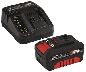 Batterier & Ladere - Einhell 18 V 4,0 Ah PXC Sett med lader og batteri - 4512042