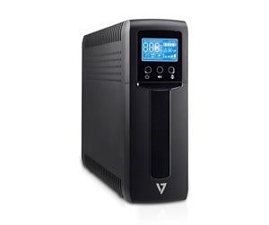 UPS - V7 UPS1TW1500-1E UPS Tower 1500VA / 900W Outputs: 8 x IEC C13 (4 battery backup + 4 surge only) - UPS1TW1500-1E