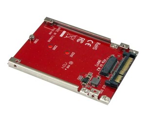 Harddisk - Tilbehør - StarTech.com M.2 Drive to U.2 (SFF-8639) Host Adapter for M.2 PCIe NVMe SSDs - interfaceadapter - M.2 Card - U.2 - U2M2E125