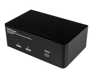 KVM-switch - StarTech.com 2-Port DisplayPort Dual-Monitor KVM Switch - 4K 60Hz - KVM / audio / USB switch - 2 porte - SV231DPDDUA2