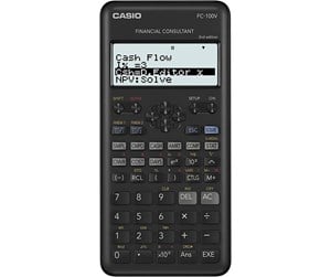 Kalkulator - CASIO FC-100V Financial Calculator - Black - FC-100V