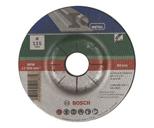 Vinkelsliper - Bosch Slipeskive, krummet, metall D= 115 mm - 2609256336