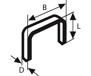 Verktøy - Bosch Stift type 53 Type 53, L= 4,0 mm - 2609255857