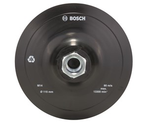 Verktøy - Bosch Gummislipesåle for vinkelslipere, borrelåssystem, 115 mm D= 115 mm - 2609256271