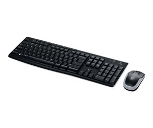 Tastatur - Logitech MK270 Wireless Combo - BE - Tastatur & Mussett - Belgisk - Svart - 920-004524