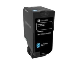 Printertilbehør blekk/toner - Lexmark CX725 TONER CARTRIDGE CYAN - Laser toner Blå - 84C0H20