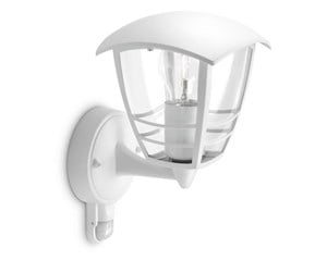 Lamper - Philips Creek wall lantern white 1x60W 230V - 915002791202