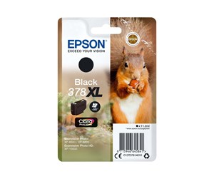 Printertilbehør blekk/toner - Epson 378XL - XL - sort - original - blækpatron - Blekkpatron Svart - C13T37914010