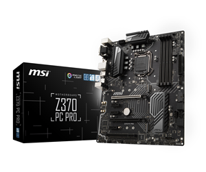 Hovedkort - MSI Z370 PC PRO Hovedkort - Intel Z370 - Intel LGA1151 socket - DDR4 RAM - ATX - Z370 PC PRO