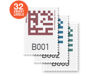 Smarthus - Bluelounge Design Quick Peek - Smart Storage Labels - QP-32-B