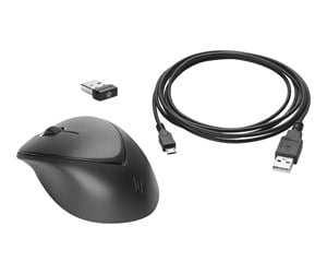 Mus - HP Wireless Premium Mouse - Mus - Laser - 3 knapper - Grå - 1JR31AA