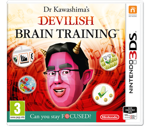 Spill - Dr Kawashima's Devilish Brain Training: Can you stay FOCUSED? - Nintendo 3DS - Puslespill - 0045496523046