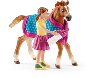 Schleich - Schleich Foal with blanket - 42361