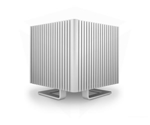 Kabinett - Streacom DB4 Fanless Cube-Silver - Kabinett - Cube - Sølv - ST-DB4 Silver