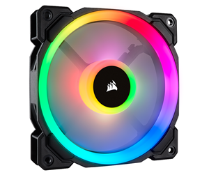 Kabinettvifte - Corsair LL140 RGB Dual Light - Kabinettvifte - 140mm - Svart med RGB LED-lys - 25 dBA - CO-9050073-WW