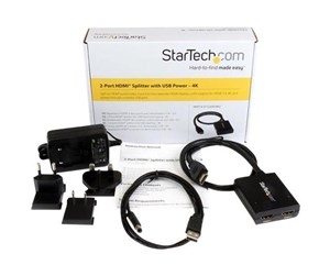 Videosplitter - StarTech.com 4K HDMI 2-Port Video Splitter - ST122HD4KU