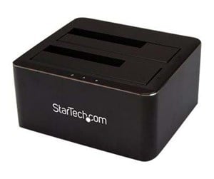 Harddisk - Tilbehør - StarTech.com Dual Bay SATA HDD Docking Station for 2.5/3.5" HDDs - USB 3.0 - HDD dockingstation - SATA 6Gb/s - USB 3.0 - SDOCK2U33V