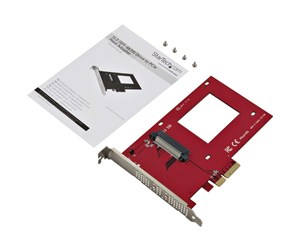 Harddisk - Tilbehør - StarTech.com U.2 to PCIe Adapter for 2.5" U.2 NVMe SSD - SFF-8639 - x4 PCI Express 3.0 - interfaceadapter - Ultra M.2 Card - PCIe 3.0 x4 - PEX4SFF8639