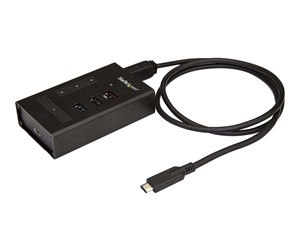 USB-hub - StarTech.com USB-C Hub 4 Port USB-hub - USB 3.0 - 4 porter - Svart - HB30C3A1CST