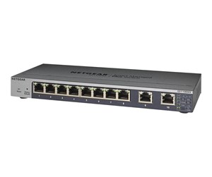 Switch/splitter - Netgear GS110EMX-100PES 8-Port Gigabit ports with 2-Port Multi-Gig ports (100M/1G/2.5G/5G/10G) - GS110EMX-100PES