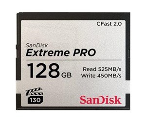 Minnekort - SanDisk Extreme Pro CFast 2.0 - 525MB/s - 128GB - SDCFSP-128G-G46D