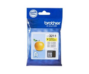 Printertilbehør blekk/toner - Brother LC3211Y / LC 3211Y Yellow Ink - Blekkpatron Yellow - LC3211Y