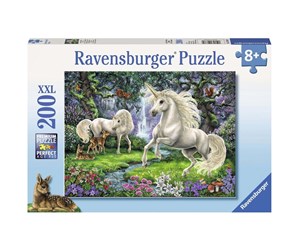 Puslespill - Ravensburger Mystical Unicorns 200st. XXL - 128389