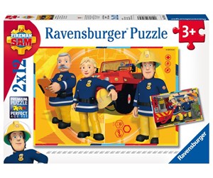 Puslespill - Ravensburger Fireman Sam In Action 2x12p - 75843