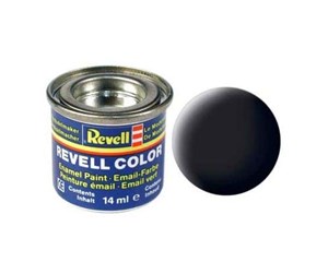 Modellsett - Revell enamel paint # 08-black Mat - 32108