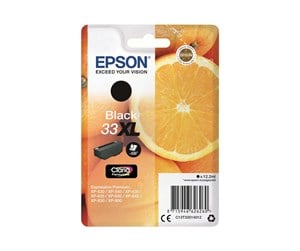 Printertilbehør blekk/toner - Epson 33XL - XL - sort - original - blækpatron - Blekkpatron Svart - C13T33514022