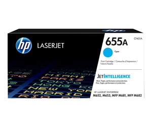 Printertilbehør blekk/toner - HP 655A / CF451A - Cyan Toner - Laser toner Blå - CF451A