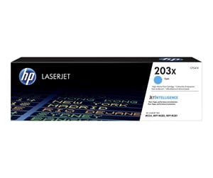 Printertilbehør blekk/toner - HP 203X / CF541X High Capacity Cyan Toner - Laser toner Blå - CF541X