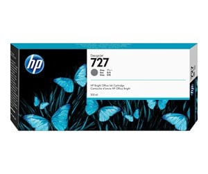 Printertilbehør blekk/toner - HP 727 / F9J80A High Capacity Grey Ink - Blekkpatron Dye-based grey - F9J80A