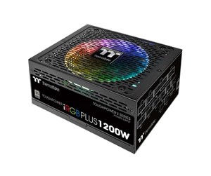 Strømforsyning (PSU) - Thermaltake ToughPower iRGB PLUS TPI-1200DH3FCP Strømforsyning (PSU) - 1200 Watt - 140 mm - ATX - 80 Plus Titanium sertifisert - PS-TPI-1200F2FDPE-1