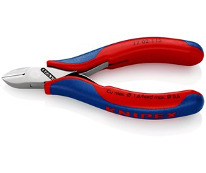 Verktøy for elektrisk arbeid - KNIPEX Elektronikk-sidekutter, Med gjennomstukket ledd - 77 02 115