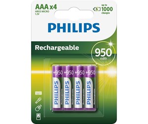 Batteri - Philips  Rechargeable AAA - R03B4A95/10