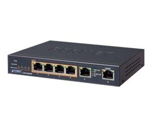 Switch/splitter - PLANET 4-Port 10/100/1000T 802.3at PoE + 2-Port - GSD-604HP