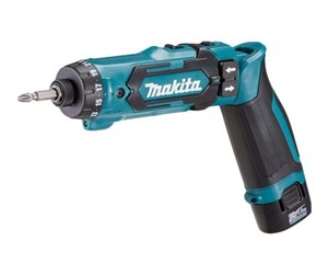 Skru/Bormaskin - Makita 7.2v driver drill pen li-ion - with 2x1.5ah charger and sui - DF012DSE