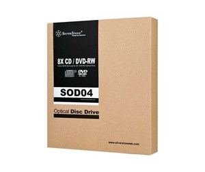 Optisk driver (DVD/BR/Floppy) - SilverStone SOD04 - DVD-RW (Brenner) - Serial ATA - Svart - SST-SOD04