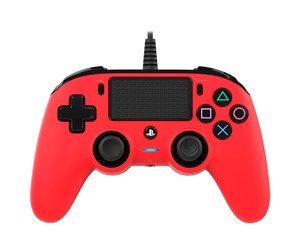 Spill - Tilbehør - NACON Compact Controller Red - Controller - Sony PlayStation 4 - 3499550360714