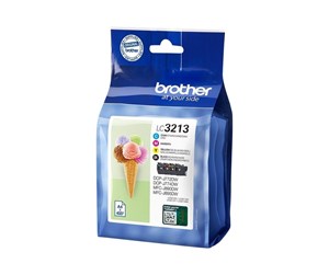 Printertilbehør blekk/toner - Brother LC3213VALDR / LC 3213 Value 4-Pack - Blekkpatron Blå - LC3213VALDR