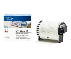 Papir, Fotopapir & Etiketter - Brother DK-22246 Continuous Roll (10.3 cm x 30.48 m) - DK22246