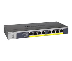 Switch/splitter - Netgear GS108PP 8-Port Gigabit Ethernet High-power PoE+ Unmanaged Switch with FlexPoE (123W) - GS108PP-100EUS