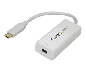 Skjermkabel - StarTech.com USB-C to Mini DisplayPort Adapter - 4K 60Hz - ekstern videoadapter - hvid - CDP2MDP