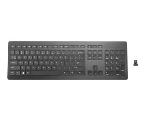 Tastatur - HP Wireless Premium - Tastatur - Dansk - Svart - Z9N41AA#UUW