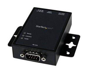 Nettverksutstyr - StarTech.com 1 Port RS232 Serial to IP Ethernet Converter / Device Server - Aluminum - enhedsserver - NETRS2321P