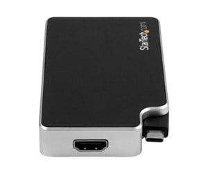 Skjermkabel - StarTech.com USB-C to VGA DVI HDMI Adapter - ekstern videoadapter - sort - CDPVGDVHDB